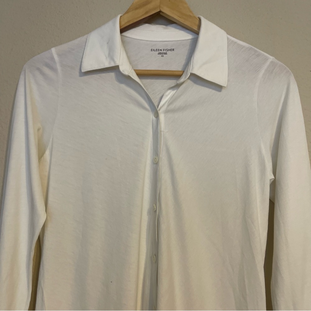 EILEEN FISHER Organic Cotton Easy Jersey Shirt‎ - Picture 6 of 12